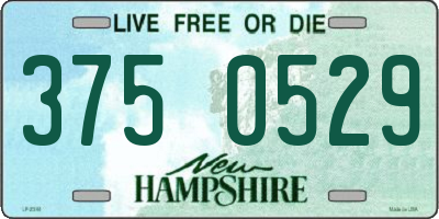 NH license plate 3750529