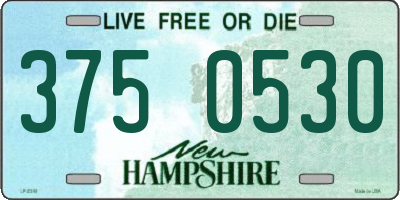 NH license plate 3750530