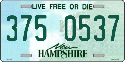 NH license plate 3750537