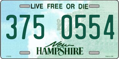 NH license plate 3750554