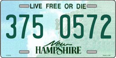NH license plate 3750572