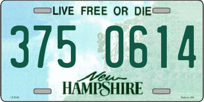 NH license plate 3750614
