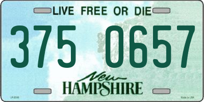 NH license plate 3750657
