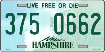 NH license plate 3750662