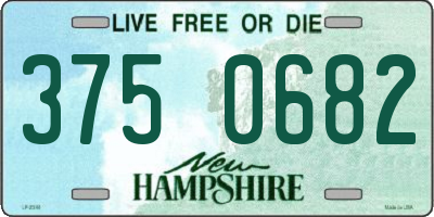 NH license plate 3750682