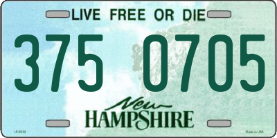 NH license plate 3750705