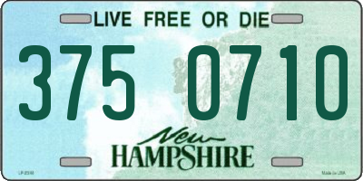 NH license plate 3750710