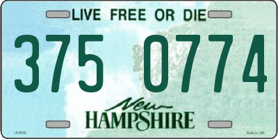 NH license plate 3750774