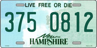NH license plate 3750812