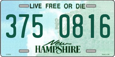 NH license plate 3750816