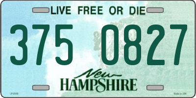 NH license plate 3750827