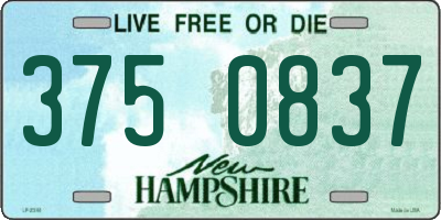 NH license plate 3750837