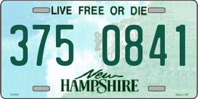 NH license plate 3750841