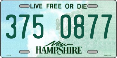 NH license plate 3750877