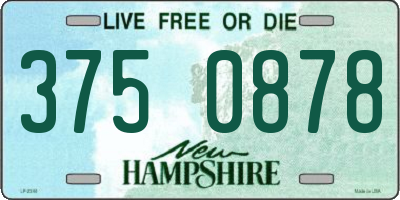 NH license plate 3750878