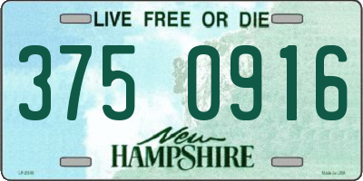 NH license plate 3750916