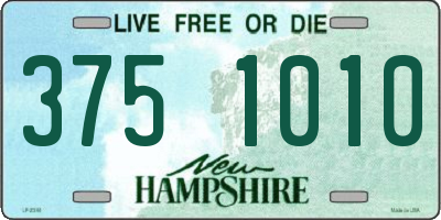 NH license plate 3751010