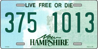 NH license plate 3751013