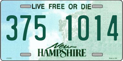 NH license plate 3751014