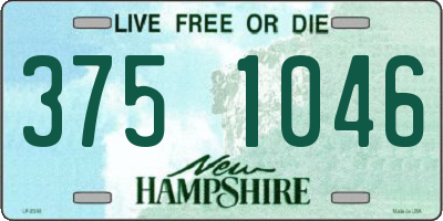 NH license plate 3751046