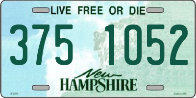 NH license plate 3751052