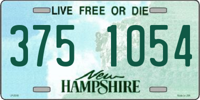 NH license plate 3751054