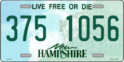 NH license plate 3751056