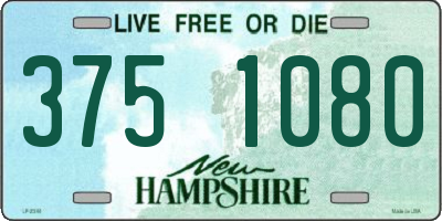 NH license plate 3751080