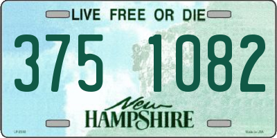 NH license plate 3751082