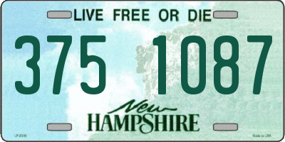 NH license plate 3751087