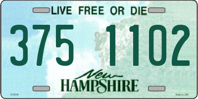 NH license plate 3751102