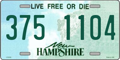 NH license plate 3751104