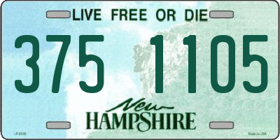 NH license plate 3751105
