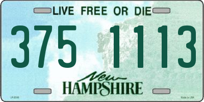 NH license plate 3751113
