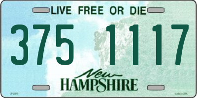 NH license plate 3751117