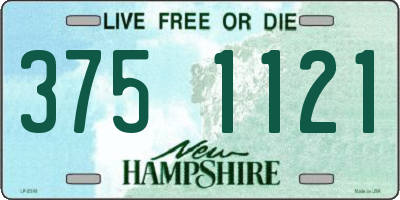 NH license plate 3751121