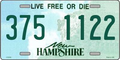 NH license plate 3751122