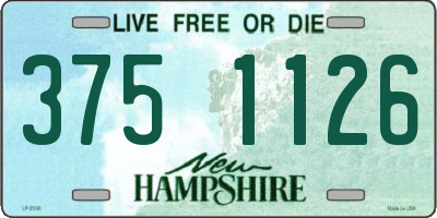 NH license plate 3751126