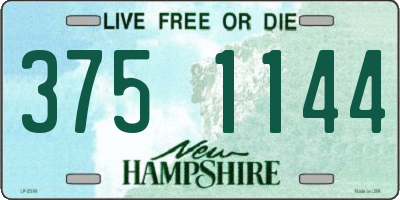 NH license plate 3751144