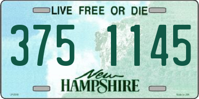NH license plate 3751145