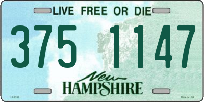 NH license plate 3751147