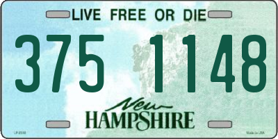 NH license plate 3751148