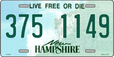 NH license plate 3751149
