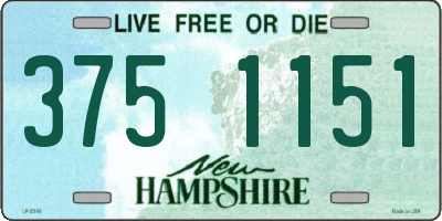NH license plate 3751151