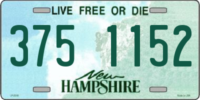 NH license plate 3751152