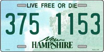NH license plate 3751153