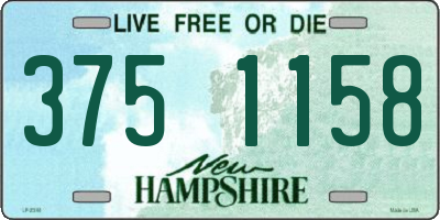 NH license plate 3751158
