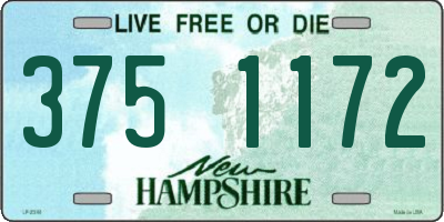 NH license plate 3751172