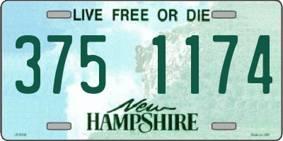 NH license plate 3751174