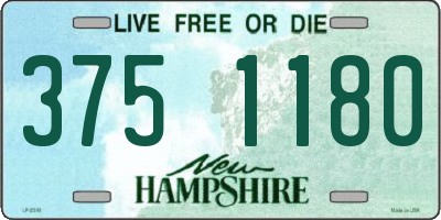 NH license plate 3751180